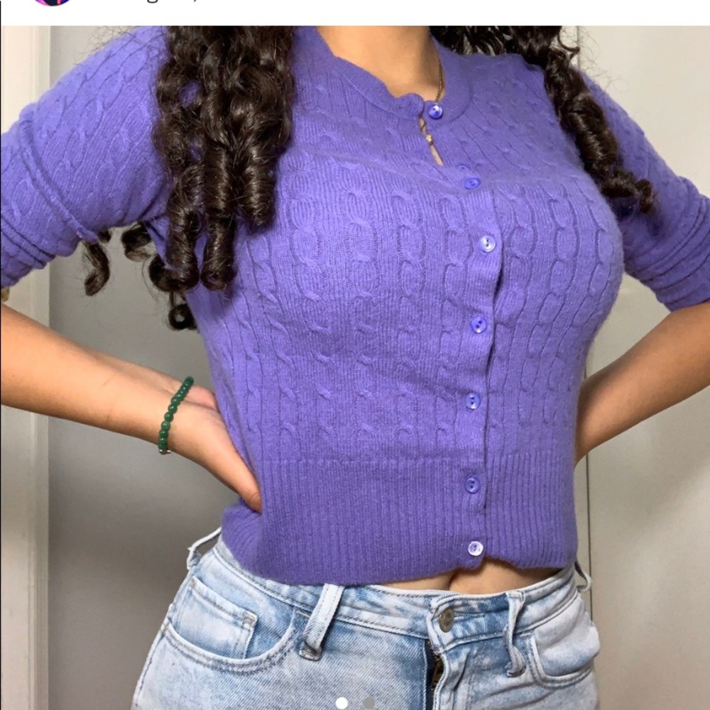 J crew vintage purple sweater